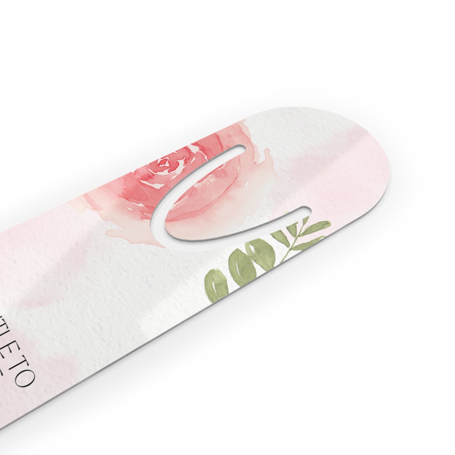 Watercolor Roses Motivational Bookmark - Be Gentle With Yourself