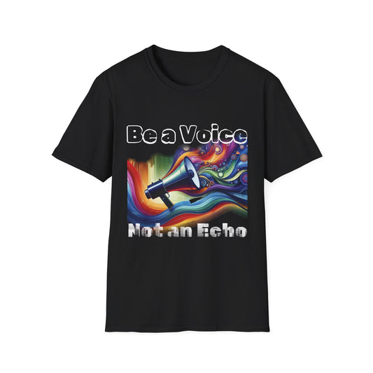 Be a Voice Unisex Softstyle T-Shirt - Empowering Graphic Tee for Advocates